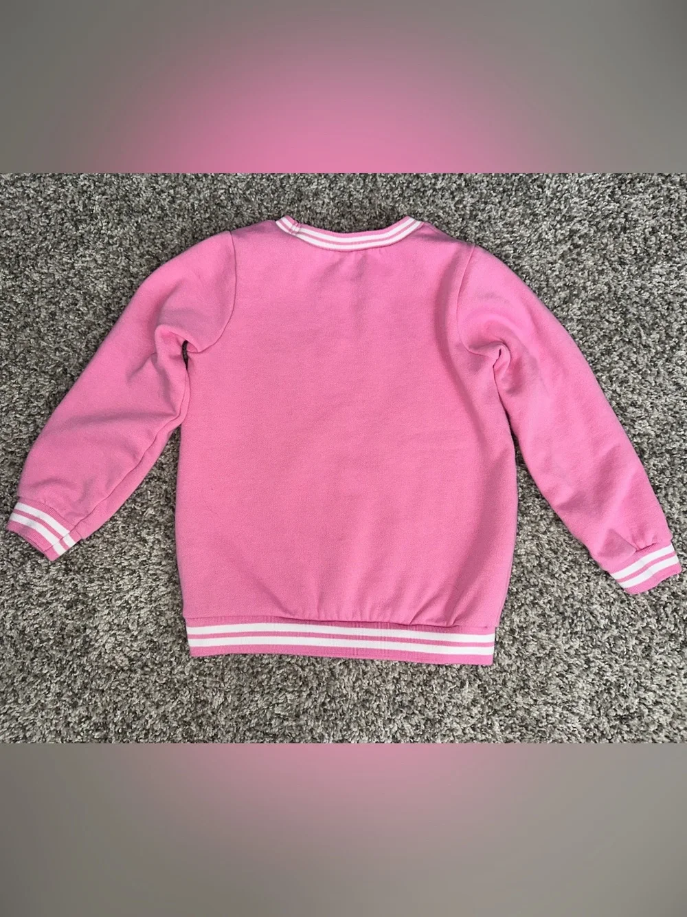 Mud Pie Pink Sequin Football & Cheer Sweatshirt